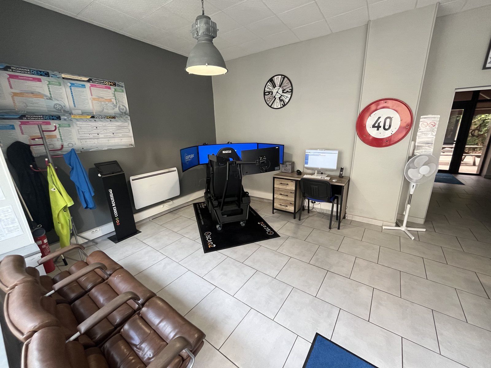 Le simulateur de conduite de Réflex Sées